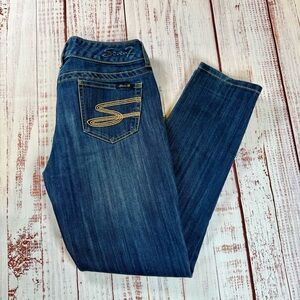Seven7 Women's Classic Blue Skinny Jeans Size 30